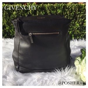🎉 GIVENCHY PANDORA BLACK LEATHER BACKPACK